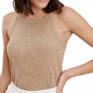 Splendid Tan Ribbed Tank Top